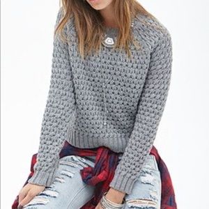 Forever 21 Waffle knit sweater